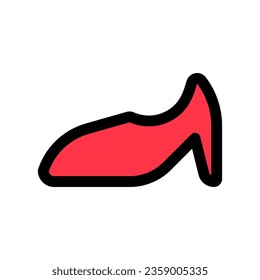 Editable high heels vector icon. Clothing, fashion, apparel. Part of a big icon set family. Perfect for web and app interfaces, presentations, infographics, etc