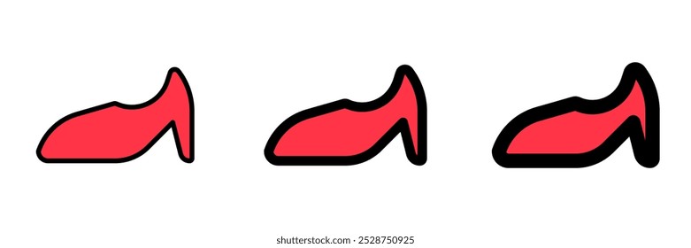 Editable high heels vector icon. Clothing, fashion, apparel. Part of a big icon set family. Perfect for web and app interfaces, presentations, infographics, etc