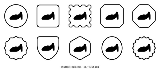 Editable high heels vector icon. Clothing, fashion, apparel. Part of a big icon set family. Perfect for web and app interfaces, presentations, infographics, etc