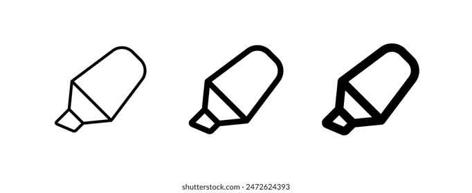 Editable highlighter pen vector icon. Part of a big icon set family. Perfect for web and app interfaces, presentations, infographics, etc