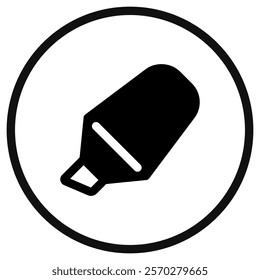 Editable highlighter pen vector icon. Part of a big icon set family. Perfect for web and app interfaces, presentations, infographics, etc