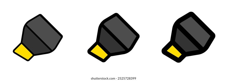 Editable highlighter vector icon. Part of a big icon set family. Perfect for web and app interfaces, presentations, infographics, etc