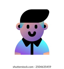 Editable hipster person with undercut hair avatar vector icon. User, profile, identity, persona. Part of a big icon set family. Perfect for web and app interfaces, presentations, infographics, etc