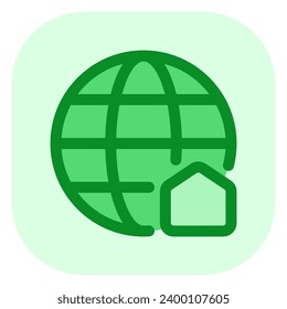 Editable home network, distant learning vector icon. Online learning, course, tutorial. Part of a big icon set family. Perfect for web and app interfaces, presentations, infographics, etc