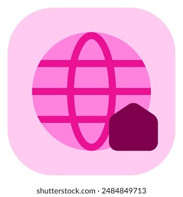 Editable home network, distant learning vector icon. Online learning, course, tutorial. Part of a big icon set family. Perfect for web and app interfaces, presentations, infographics, etc