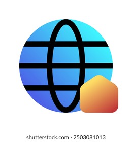 Editable home network, distant learning vector icon. Online learning, course, tutorial. Part of a big icon set family. Perfect for web and app interfaces, presentations, infographics, etc