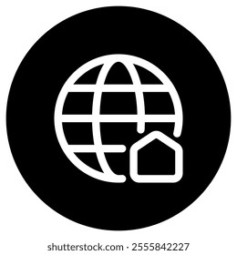 Editable home network, distant learning vector icon. Online learning, course, tutorial. Part of a big icon set family. Perfect for web and app interfaces, presentations, infographics, etc