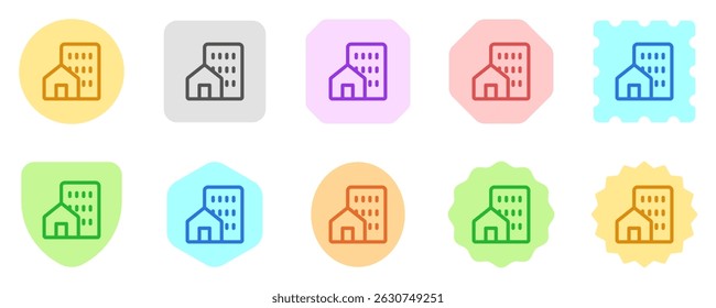 Editable home, office, commuting vector icon. Map, location, navigation. Part of a big icon set family. Perfect for web and app interfaces, presentations, infographics, etc