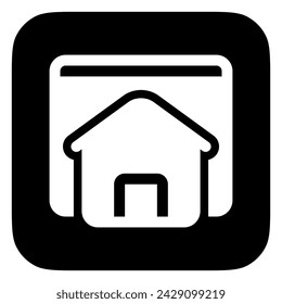 Página de inicio editable, icono de vector de página de destino. Parte de una gran familia de iconos. Perfecto para interfaces web y aplicaciones, presentaciones, infografías, etc