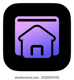 Editable homepage, landing page vector icon. Part of a big icon set family. Perfect for web and app interfaces, presentations, infographics, etc