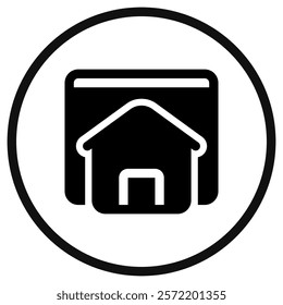 Editable homepage, landing page vector icon. Part of a big icon set family. Perfect for web and app interfaces, presentations, infographics, etc