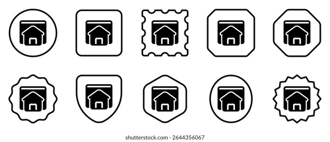 Editable homepage, landing page vector icon. Part of a big icon set family. Perfect for web and app interfaces, presentations, infographics, etc