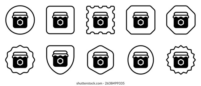 Editable honey jar vector icon. Part of a big icon set family. Perfect for web and app interfaces, presentations, infographics, etc