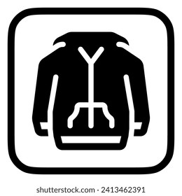 Editable hoodie jacket, sweater vector icon. Clothing, fashion, apparel. Part of a big icon set family. Perfect for web and app interfaces, presentations, infographics, etc
