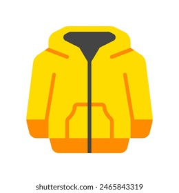 Chaqueta con capucha editable, suéter icono de Vector. Ropa, moda, ropa. Parte de una gran familia de iconos. Perfecto para interfaces de Web y App, presentaciones, infografías, etc