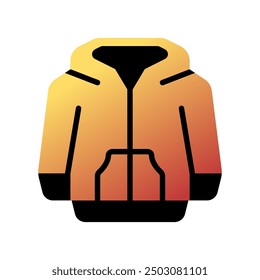 Editable hoodie jacket, sweater vector icon. Clothing, fashion, apparel. Part of a big icon set family. Perfect for web and app interfaces, presentations, infographics, etc