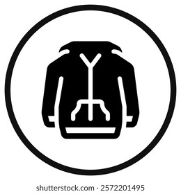 Editable hoodie jacket, sweater vector icon. Clothing, fashion, apparel. Part of a big icon set family. Perfect for web and app interfaces, presentations, infographics, etc