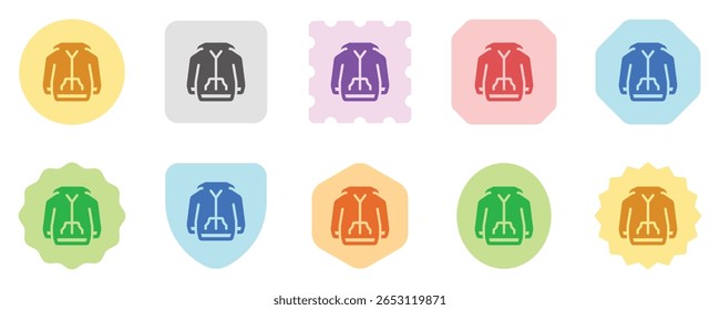 Editable hoodie jacket, sweater vector icon. Clothing, fashion, apparel. Part of a big icon set family. Perfect for web and app interfaces, presentations, infographics, etc