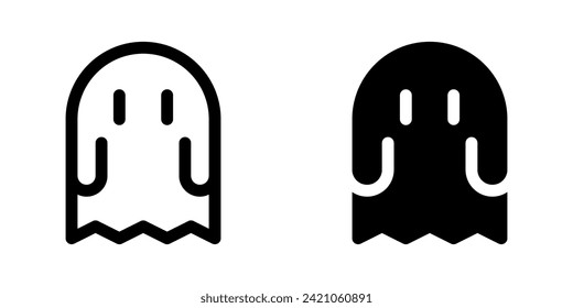 Editable horror game, ghost, thriller vector icon. Video game, game elements. Part of a big icon set family. Perfect for web and app interfaces, presentations, infographics, etc