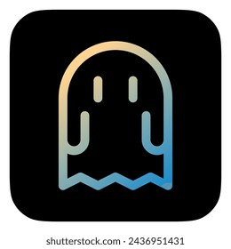 Editable horror game, ghost, thriller vector icon. Video game, game elements. Part of a big icon set family. Perfect for web and app interfaces, presentations, infographics, etc