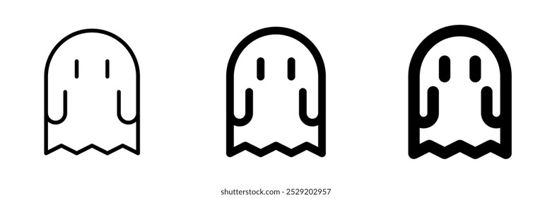 Editable horror game, ghost, thriller vector icon. Video game, game elements. Part of a big icon set family. Perfect for web and app interfaces, presentations, infographics, etc