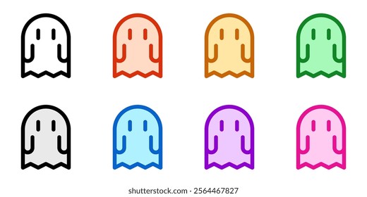 Editable horror game, ghost, thriller vector icon. Video game, game elements. Part of a big icon set family. Perfect for web and app interfaces, presentations, infographics, etc