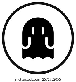 Editable horror game, ghost, thriller vector icon. Video game, game elements. Part of a big icon set family. Perfect for web and app interfaces, presentations, infographics, etc