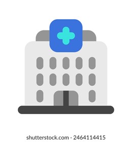 Editable hospital, clinic vector icon. Part of a big icon set family. Perfect for web and app interfaces, presentations, infographics, etc