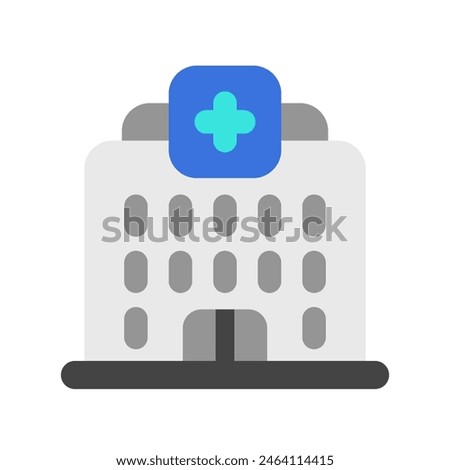 Editable hospital, clinic vector icon. Part of a big icon set family. Perfect for web and app interfaces, presentations, infographics, etc