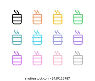 Editable hot green tea, matcha, cup vector icon. Wellness, spa, relaxation. Part of a big icon set family. Perfect for web and app interfaces, presentations, infographics, etc