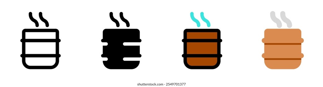 chá verde quente editável, matcha, xícara ícone vetor. Bem-estar, spa, relaxamento. Parte de uma grande família de conjuntos de ícones. Perfeito para interfaces web e app, apresentações, infográficos, etc