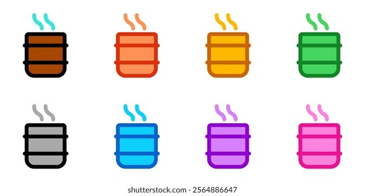 Editable hot green tea, matcha, cup vector icon. Wellness, spa, relaxation. Part of a big icon set family. Perfect for web and app interfaces, presentations, infographics, etc