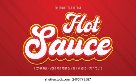 Editable hot sauce text effect