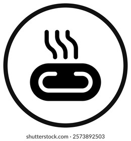 Editable hot spring, steam vector icon. Wellness, spa, relaxation. Part of a big icon set family. Perfect for web and app interfaces, presentations, infographics, etc