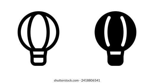 Editable hot-air balloon vector icon. Vehicles, transportation, travel. Part of a big icon set family. Perfect for web and app interfaces, presentations, infographics, etc