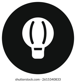 Editable hot-air balloon vector icon. Vehicles, transportation, travel. Part of a big icon set family. Perfect for web and app interfaces, presentations, infographics, etc
