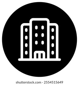 Editable hotel, apartment, office building vector icon. Part of a big icon set family. Perfect for web and app interfaces, presentations, infographics, etc