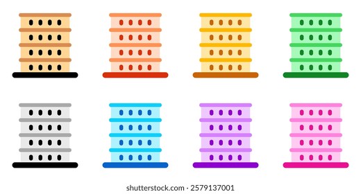 Editable hotel, apartment, office building vector icon. Part of a big icon set family. Perfect for web and app interfaces, presentations, infographics, etc