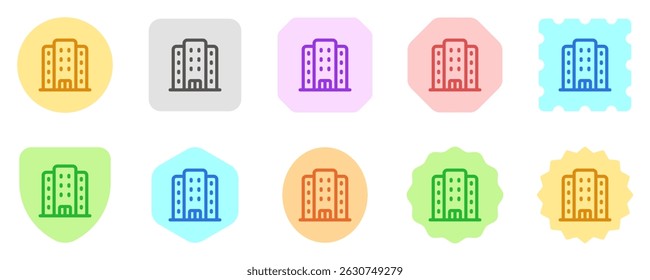 Editable hotel, apartment, office building vector icon. Part of a big icon set family. Perfect for web and app interfaces, presentations, infographics, etc