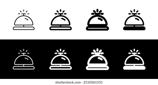 Editable hotel bell, receptionist vector icon. Part of a big icon set family. Perfect for web and app interfaces, presentations, infographics, etc