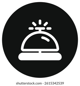 Editable hotel bell, receptionist vector icon. Part of a big icon set family. Perfect for web and app interfaces, presentations, infographics, etc