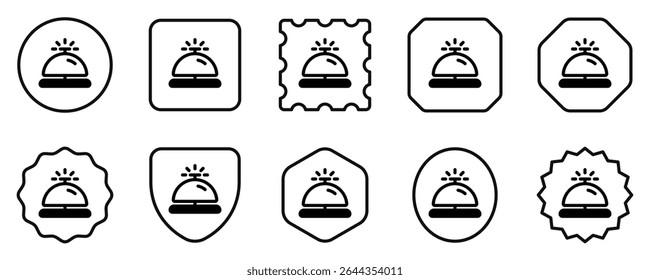 Editable hotel bell, receptionist vector icon. Part of a big icon set family. Perfect for web and app interfaces, presentations, infographics, etc