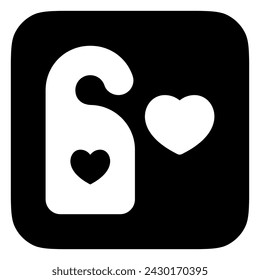 Icono vectorial editable de la puerta del hotel. Boda, San Valentín, amor, celebración. Parte de una gran familia de iconos. Perfecto para interfaces web y aplicaciones, presentaciones, infografías, etc