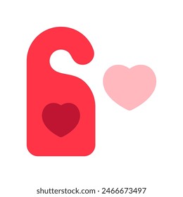 Editable hotel doorhanger vector icon. Wedding, valentine, love, celebration. Part of a big icon set family. Perfect for web and app interfaces, presentations, infographics, etc