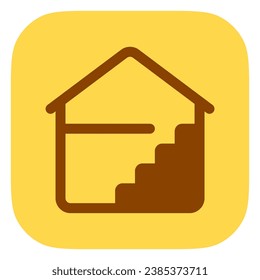 Editable house floor, layout vector icon. Property, real estate, construction, mortgage, interiors. Part of a big icon set family. Perfect for web and app interfaces, presentations, infographics, etc