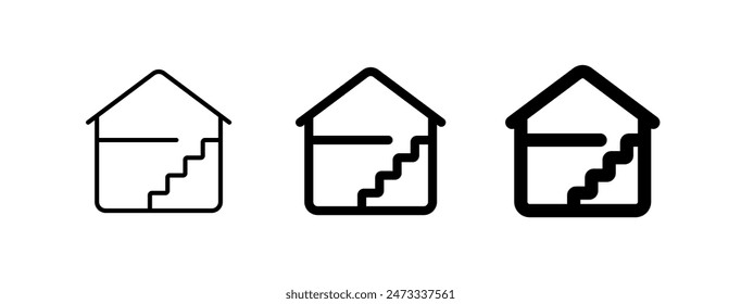 Editable house floor, layout vector icon. Property, real estate, construction, mortgage, interiors. Part of a big icon set family. Perfect for web and app interfaces, presentations, infographics, etc