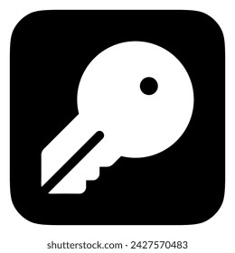 Icono de vector de llave de casa editable. Inmuebles, inmuebles, construcción, hipoteca, interiores. Parte de una gran familia de iconos. Perfecto para interfaces web y aplicaciones, presentaciones, infografías, etc
