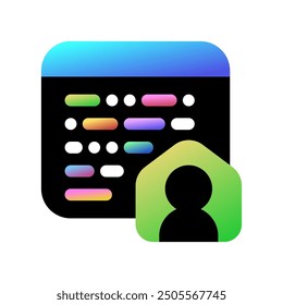 Editable in house programmer, website, coding vector icon. Remote work, job, profession, freelance. Part of a big icon set family. Perfect for web and app interfaces, presentations, infographics, etc