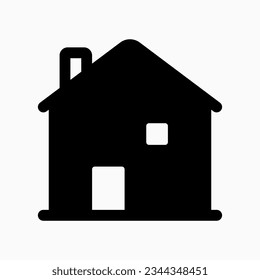 Casa editable, icono del vector de alquiler. Parte de una familia de iconos grandes. Perfecto para interfaces web y de aplicaciones, presentaciones, infografías, etc
