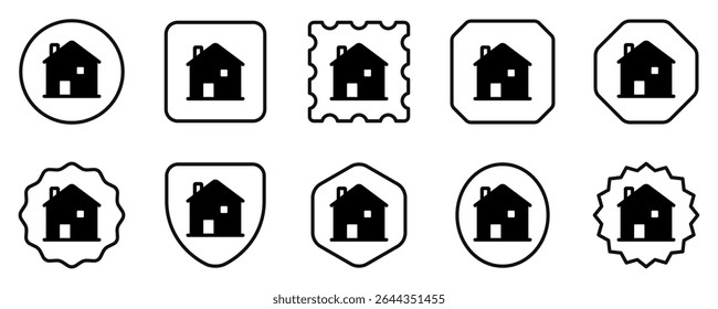 Casa editable, icono de Vector de alquiler. Parte de una gran familia de iconos. Perfecto para interfaces de Web y App, presentaciones, infografías, etc
